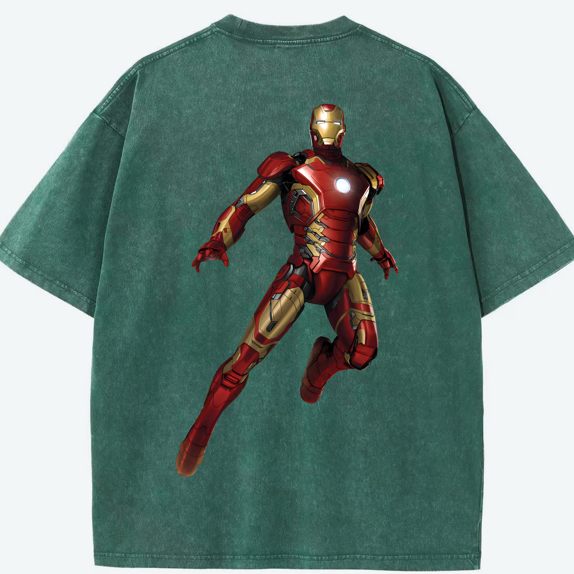 （画像用） アベンジャーズ The Avengers 綿100% ヴィンテージ風 半袖Tシャツ（背面プリント）
